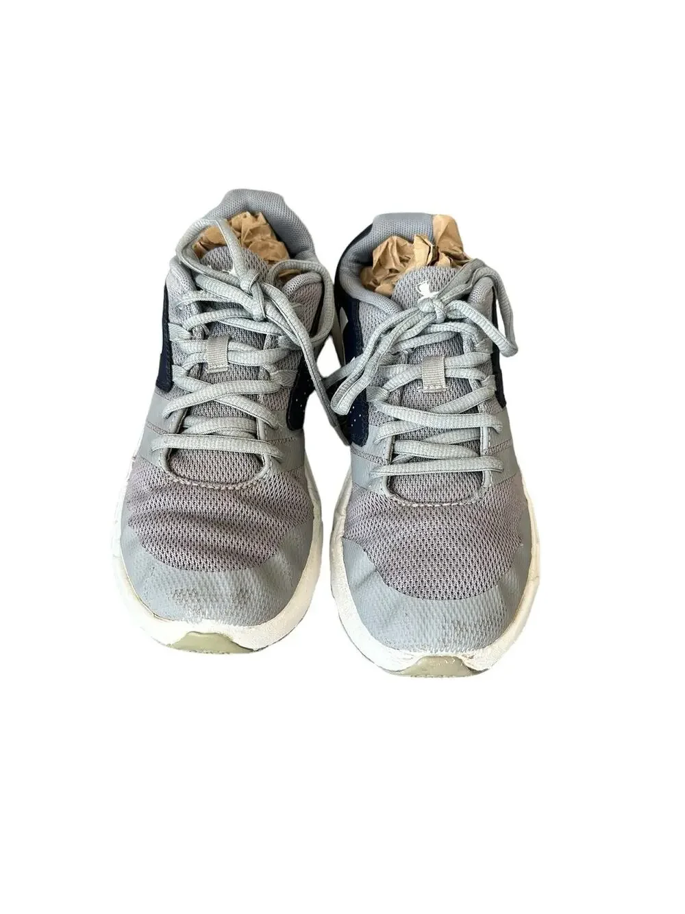 Under Armour Boys Gray Blue Black Athletic Sneakers Tennis Shoes Youth 6.5Y
